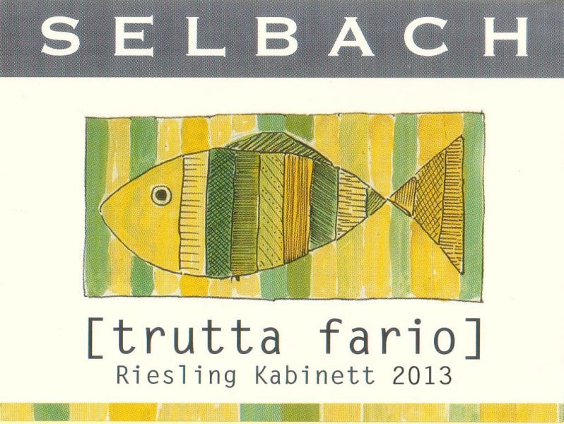 Selbach Trutta Fario Riesling Kabinett Fish Label