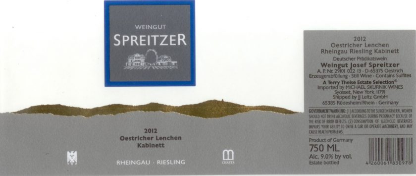 Spreitzer Oestricher Lenchen Riesling Kabinett