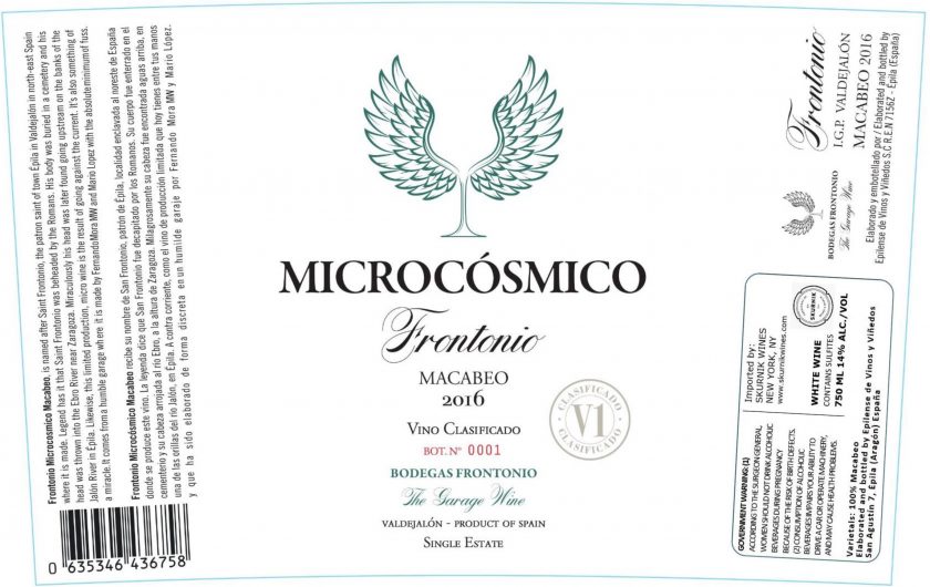 Macabeo Microcsmico Bodegas Frontonio