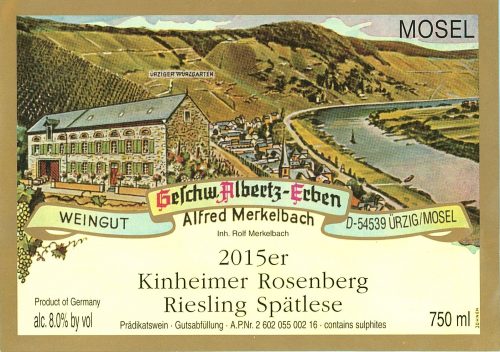 Merkelbach Kinheimer Rosenberg Riesling Spätlese [#2]