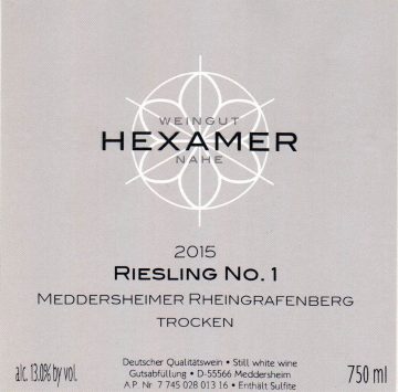 Meddersheimer Rheingrafenberg 'Eisendell' Riesling Trocken