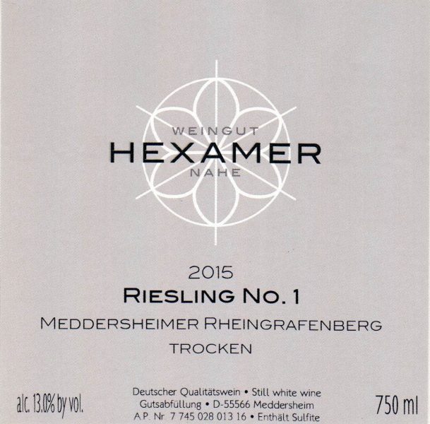 Hexamer Meddersheimer Rheingrafenberg 'Eisendell auf der Südseite' Riesling Trocken