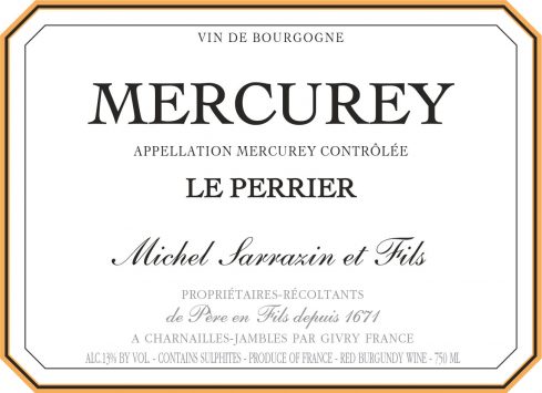 Mercurey Rouge 'Le Pierrier'