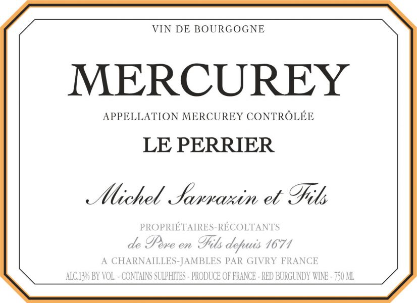 Mercurey Rouge Le Pierrier