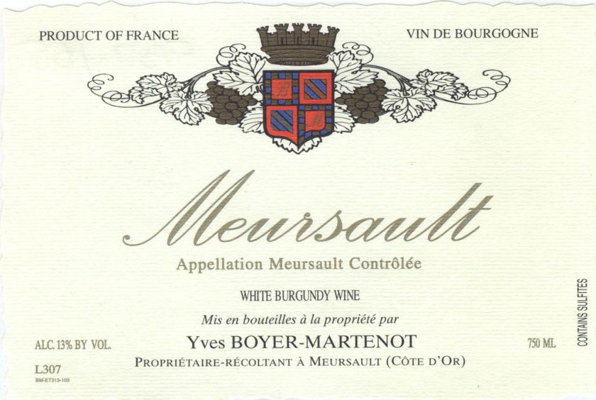 Meursault 'Les Chaumes', Boyer-Martenot
