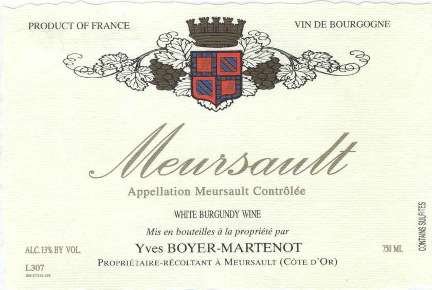 Meursault Les Chaumes BoyerMartenot