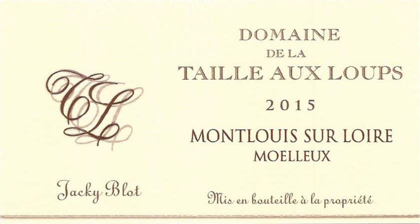 Montlouis Moelleux Domaine de la Taille Aux Loups Jacky  JP Blot