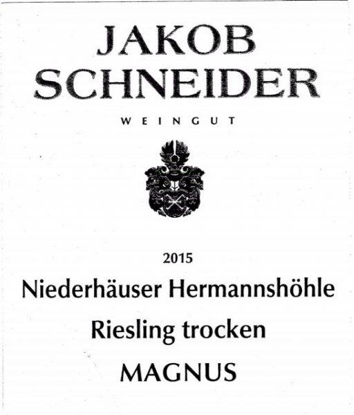 Schneider Niederhäuser Hermannshöhle 'Magnus' Riesling Trocken