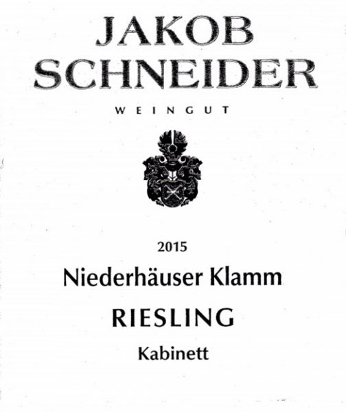 Schneider Niederhäuser Klamm Riesling Kabinett