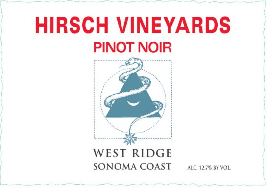 Pinot Noir West Ridge Hirsch Vineyards