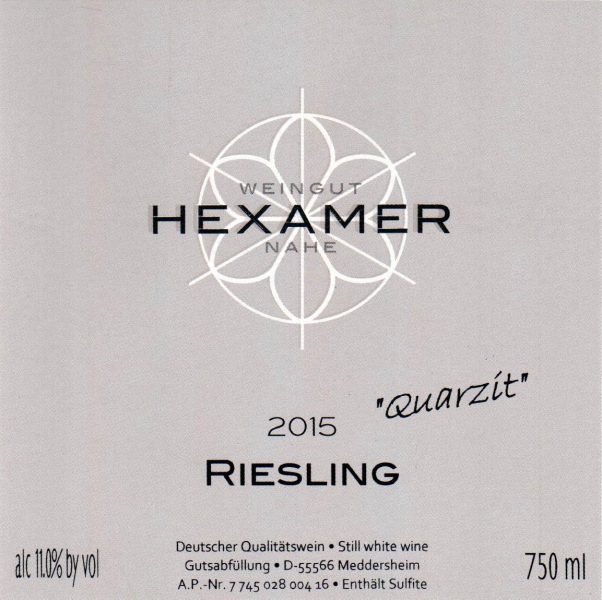 Hexamer Quarzit Riesling Library Release