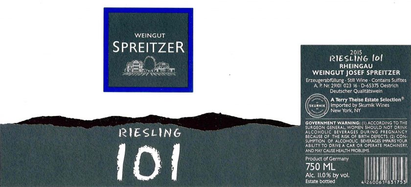 Spreitzer Riesling '101'