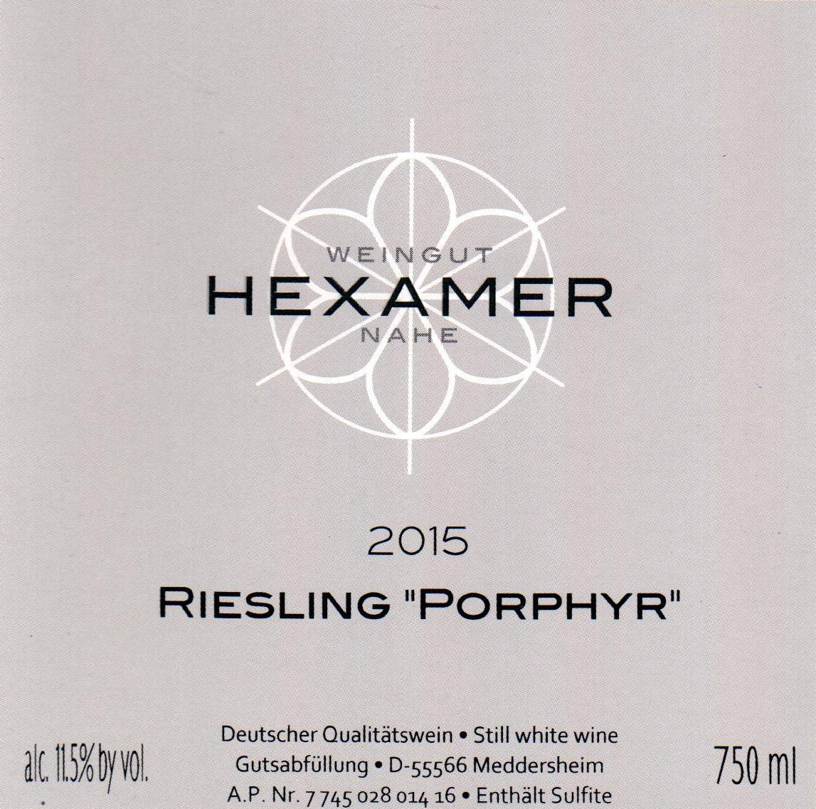 Hexamer 'Porphyr' Riesling Feinherb Skurnik Wines & Spirits