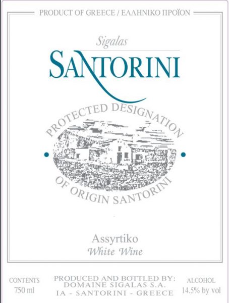 Santorini 100 Assyrtiko