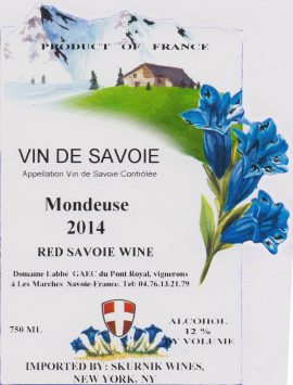 Vin de Savoie Mondeuse