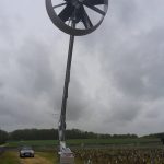 Fan blowing warm air over Montlouis-sur-Loire