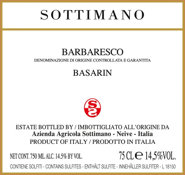 Barbaresco Basarin Sottimano