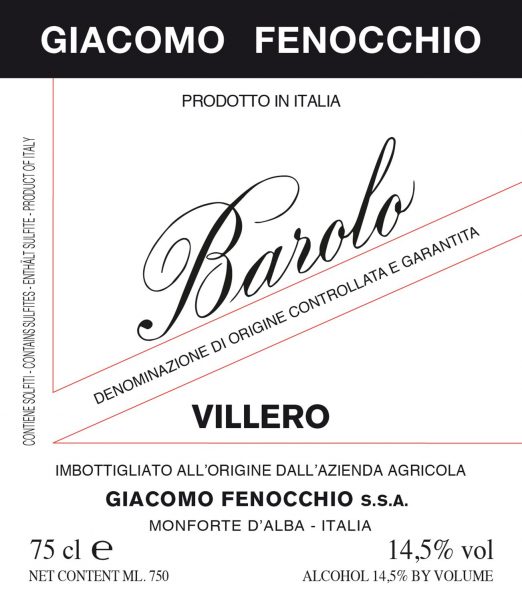Barolo Villero Giacomo Fenocchio