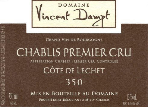 Chablis 1er, 'Côte de Léchet 350'