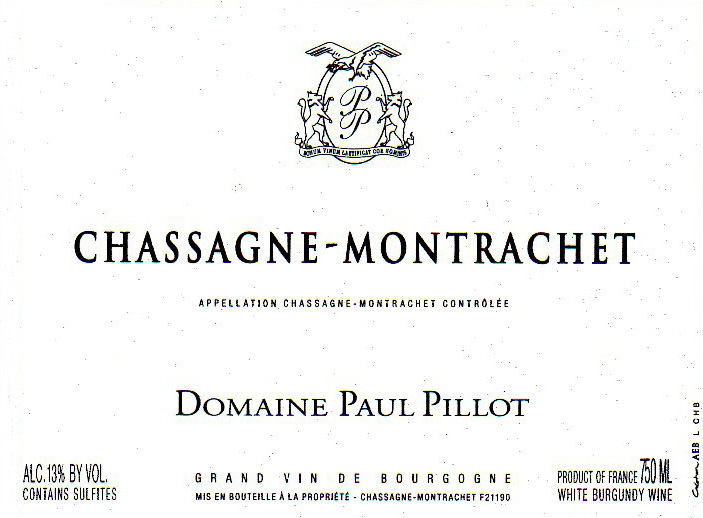 ChassagneMontrachet Domaine Paul Pillot