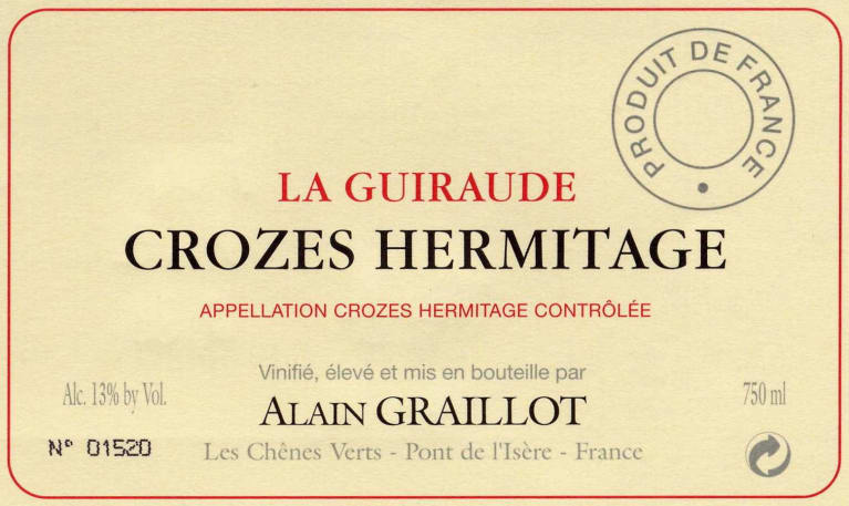 CrozesHermitage La Guiraude