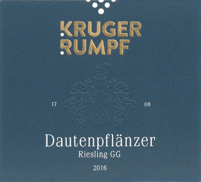 KrugerRumpf Dautenpflnzer Riesling Grosses Gewchs