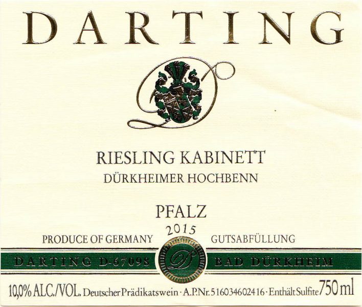 Darting Drkheimer Hochbenn Riesling Kabinett