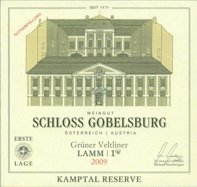 Schloss Gobelsburg Ried Lamm 1 ÖTW Kamptal DAC Grüner Veltliner