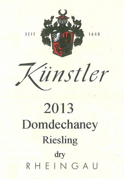 Knstler Hochheimer Domdechaney Riesling Erste Lage Trocken