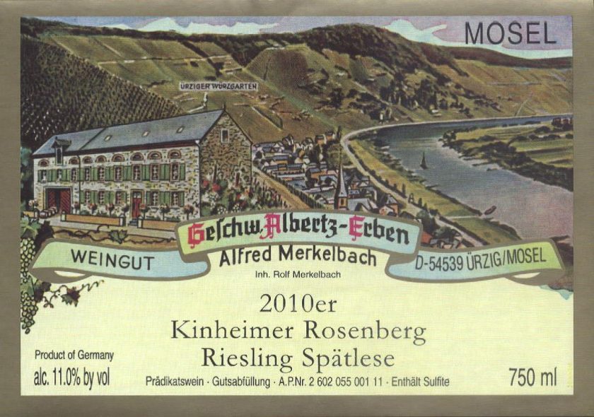 Merkelbach Kinheimer Rosenberg Riesling Sptlese