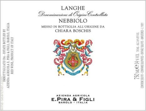 Langhe Nebbiolo, E. Pira Chiara Boschis