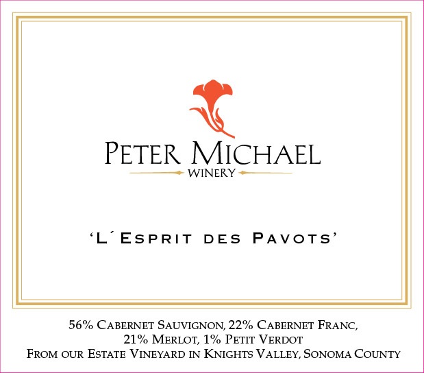 Red Bordeaux Blend 'L'Esprit des Pavots', Peter Michael