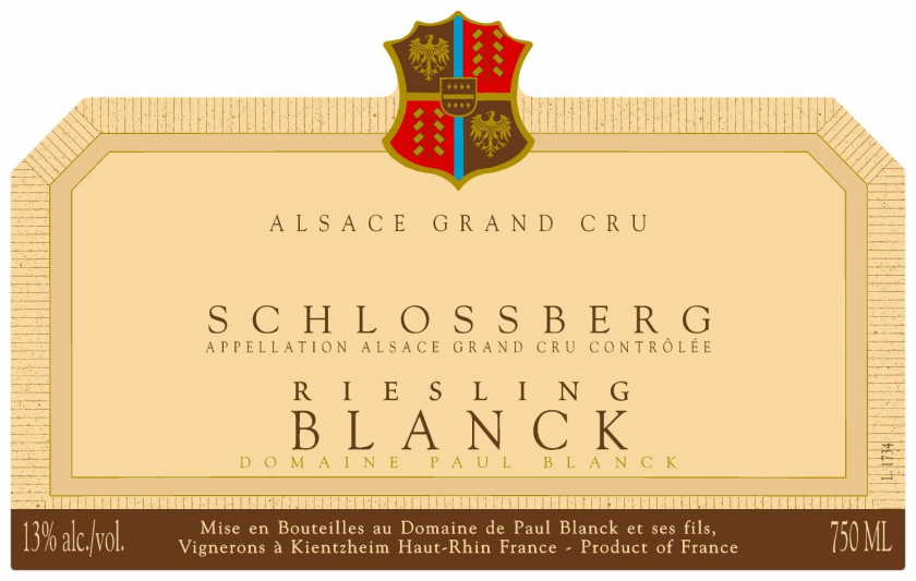 Riesling Grand Cru Schlossberg Domaine Paul Blanck