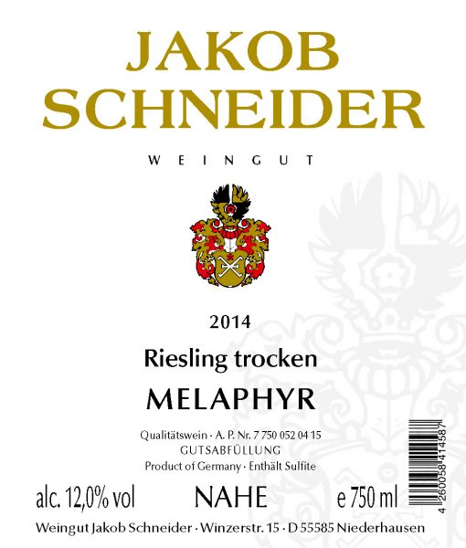 Schneider Estate Riesling Trocken