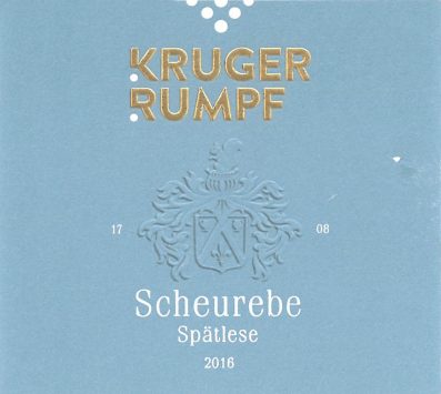 Kruger-Rumpf Scheurebe Kabinett
