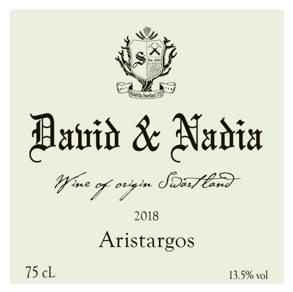 Swartland White Wine Aristargos David  Nadia Sadie