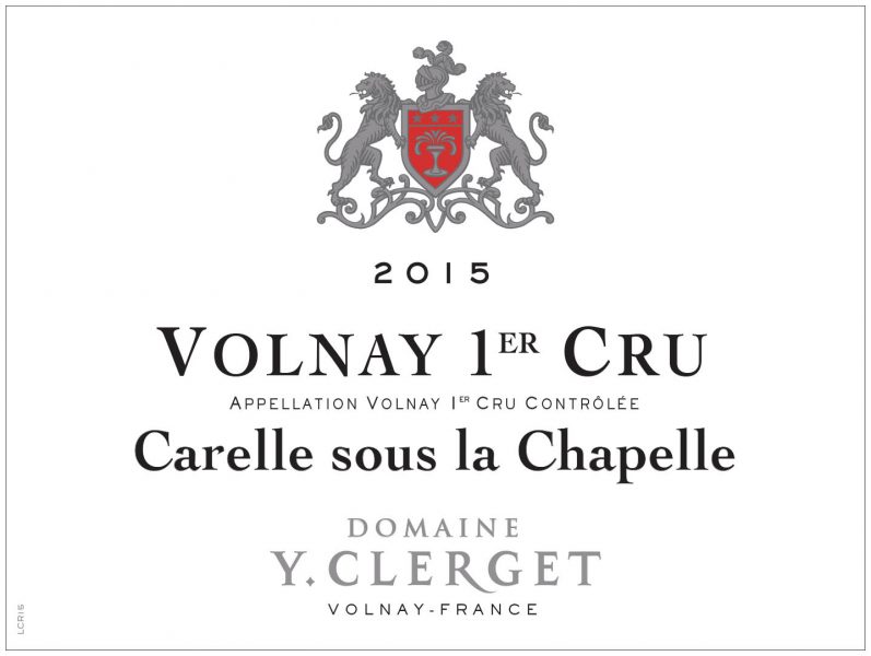 Volnay 1er Carelle Sous La Chapelle