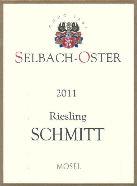 Zeltinger Schlossberg Schmitt Riesling Auslese
