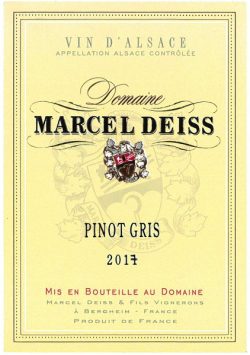 Alsace Pinot Gris, Domaine Marcel Deiss