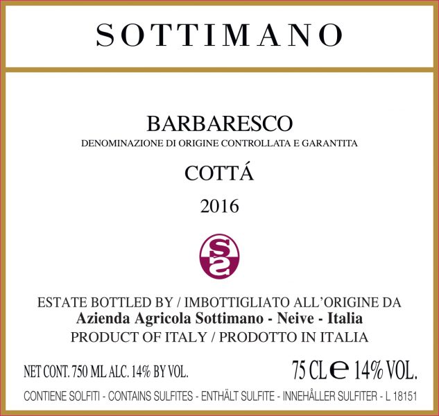 Barbaresco Cotta  Sottimano