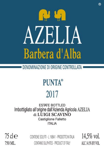 Barbera d'Alba 'Punta', Azelia