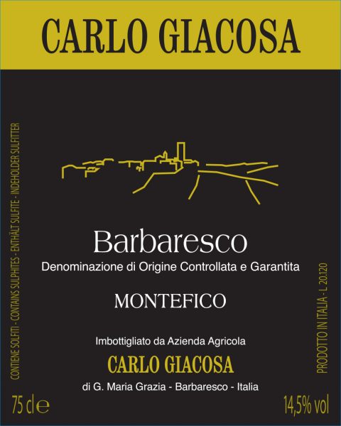 Barbaresco Montefico Carlo Giacosa