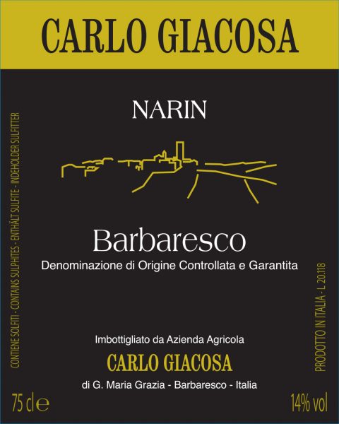Barbaresco 'Narin', Carlo Giacosa