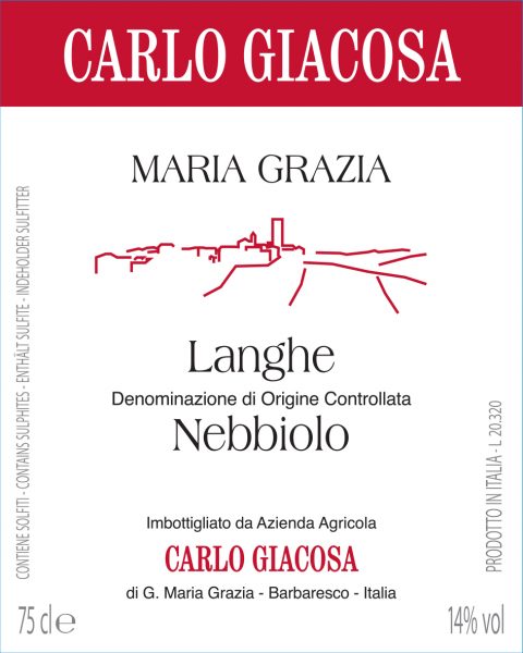 Langhe Nebbiolo Maria Grazia