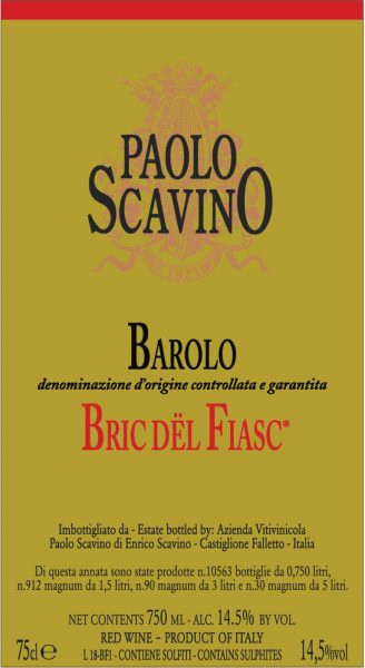 Barolo 'Bric del Fiasc', Paolo Scavino