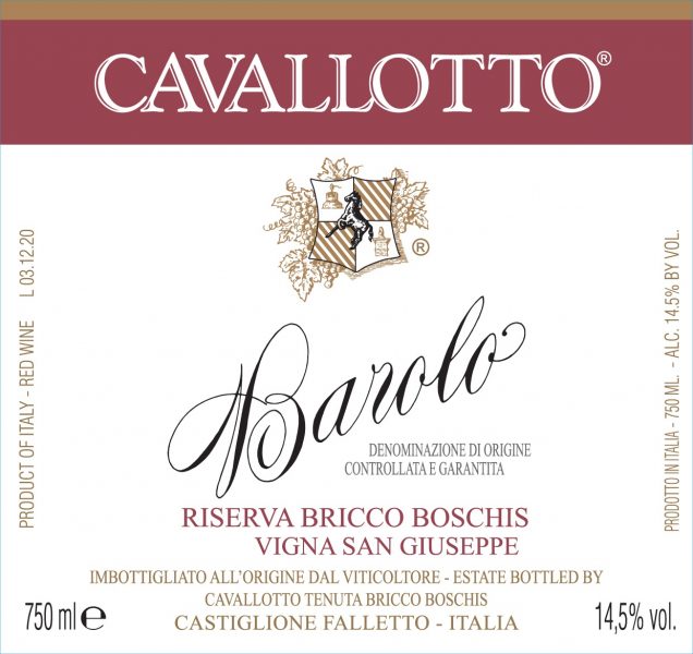 Barolo Riserva San Giuseppe Cavallotto MWO