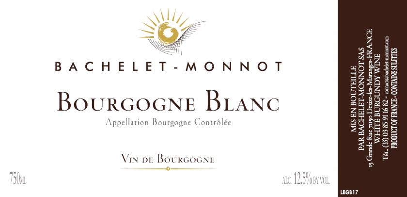 Bourgogne Cote d'Or Blanc, Bachelet-Monnot