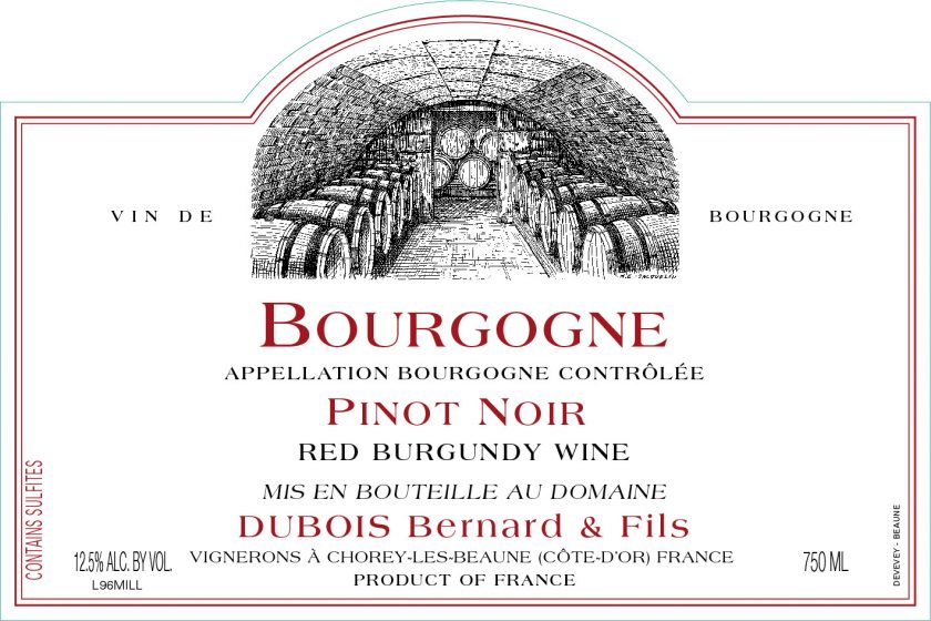 Bourgogne Rouge Domaine Bernard Dubois
