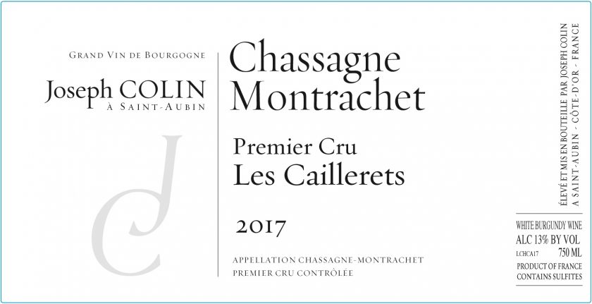 ChassagneMontrachet 1er En Cailleret