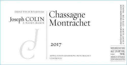 Chassagne-Montrachet, Joseph Colin
